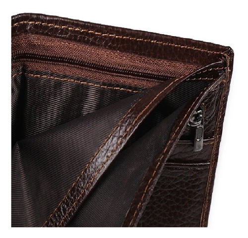 Cartera Piel Genuina Autentica Tarjetero Hombre