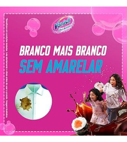 Tira Manchas De Roupas Vansih Líquido 1,2l C/ 10 Unidades