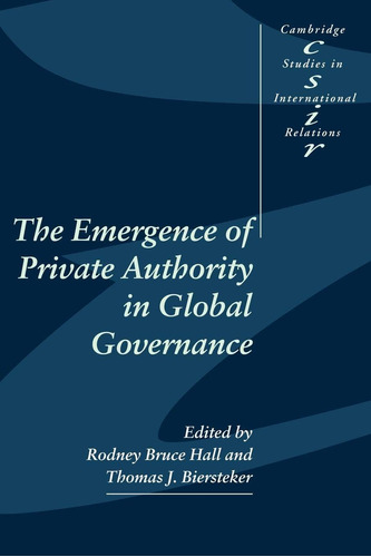 Libro: En Inglés El Surgimiento De La Autoridad Privada En E