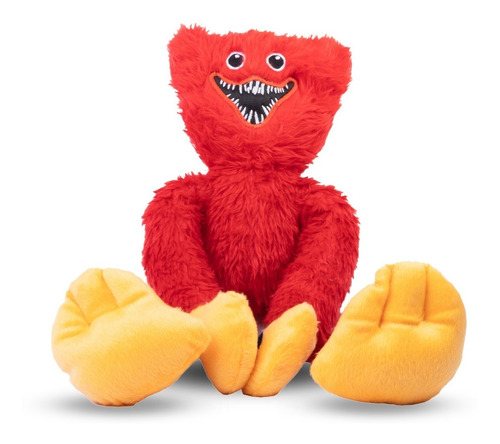 Imagem 4 de 4 de Huggy Wuggy Poppy Playtime 40cm Bordado Boneco Pelúcia Jogo