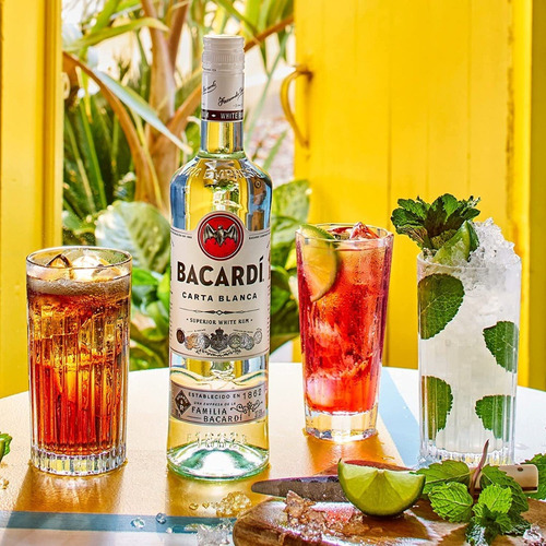 Ron Bacardi Carta Blanca 1l. Envío Gratis