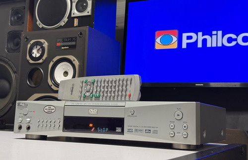 Aparelho De Philco Dv-p2500 - Lê Dvd, Cd De Audio E Cd Mp3 Prateado