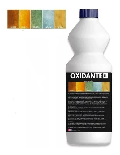 Oxidante Color Para Pisos Y Paredes De Concreto X 1lts