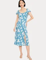 Comprar Vestido Old Navy Midi De Crepé Con Magas Con Olan Para Mujer