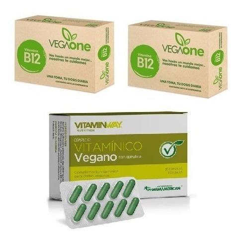 Super Combo Vitaminas Vegan Energia Salud + Vitaminco Vegano