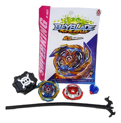 Beyblade Burst B-163 Brave Valkyrie Trompo Valt Shu Aiga Azul 163