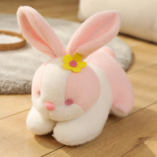 Lindo Conejito Peluche Pascua, Flor, Conejito