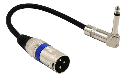 2 Cable De Sonido Trs En Ángulo De 6,35 Mm A Xlr Premium,