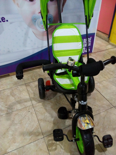 Triciclo Budada Tr38 Con Manija Direccional Capota Babymovil