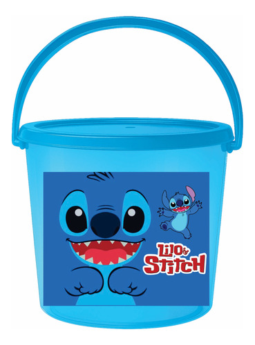 Dulcero Lilo Y Stitch Cubeta 30pz Más Regalito