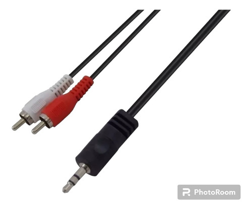 Cable Rca Miniplug Audio Auxiliar Macho 3,5 Mm 1.8 Mts 2x1