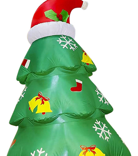 Decoración De De Árbol De Navidad Inflable De 2,1 Metros,