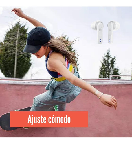 Audífono Jbl Wave Flex Perfect Fit Ip54 - Blanco