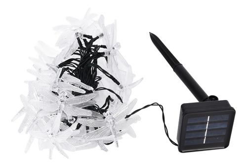 Guirnalda De Luces Solares Con Forma De Libélula, 30 Led, Al