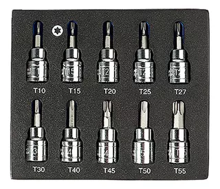 Torx Bit Socket, Conector Torx Bit De 3/8 Pulgadas, Juego Cr