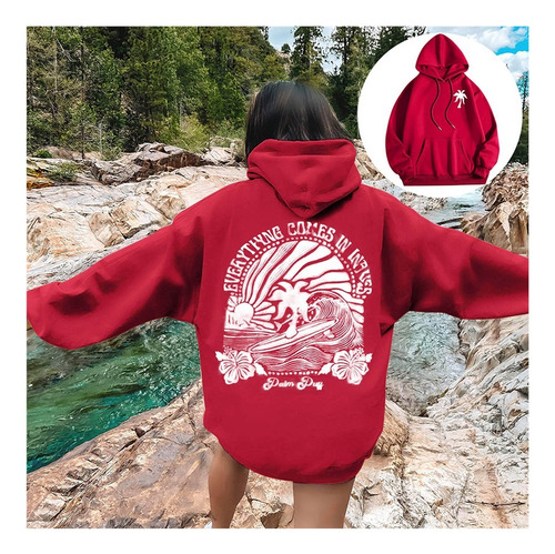 Sudadera Deportiva Con Capucha Y Estampado En Tallas Grandes