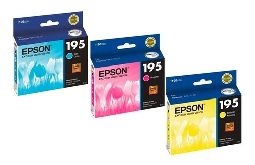 Cartucho Original Epson Color 195 T195 Xp101 Xp201 Xp211