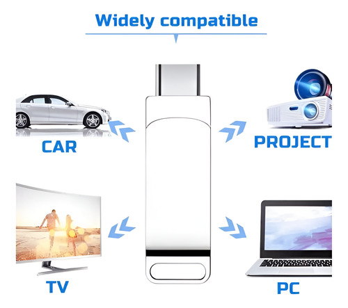 Pendrive 2tb Para Computador / Celular + Puerto Micro