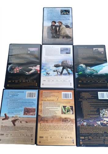 Colleccion De Dvds Star Wars 1 Ala 6 Originales En Español (Usado)
