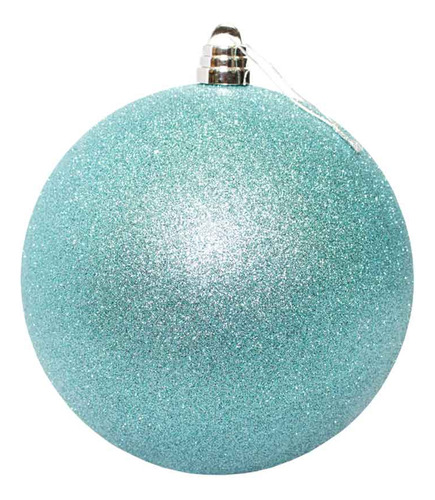 Bambalina De Navidad 20cm Big Glitter Color Celeste