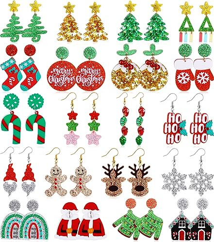 Pendientes Navidad Ac. Mujer 20 Pares