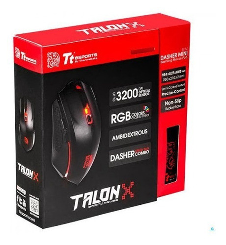 Combo Thelmaltake Sports Talon Mouse Optico 3200dpi+mousepad