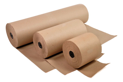 Rollo De Papel Kraft 40 Cm 230 Mtrs 35 Gr