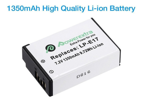 Imagen 6 de 6 de 2 X Batería Lp-e17 + Dual Usb Cargador Para Canon Eos M3 M5