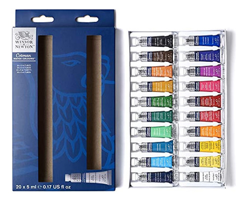 Winsor & Newton Cotman Watercolour-20 X 5ml Tube Set, 12 Cou