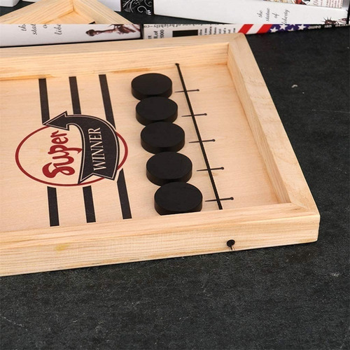 Juego Familiar: Fast Hockey Sling Puck Juego De Tablero