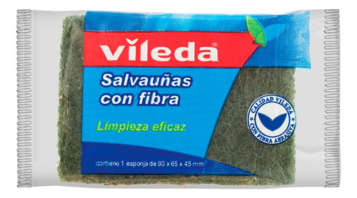 Esponja Salvauñas Con Fibra Vileda - Original - 1ra Marca
