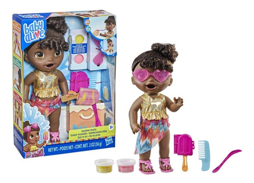 Muñeca Baby Alive Sunshine Snacks De Verano Come Y Hace Popo