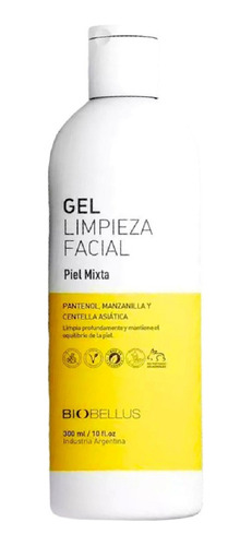 Gel Limpieza Facial Piel Mixta Pantenol Mazanilla Biobellus