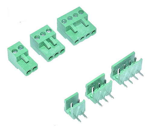 4x Conector Terminal Plug-in Horizont Tornillo 2 Pines3.81mm