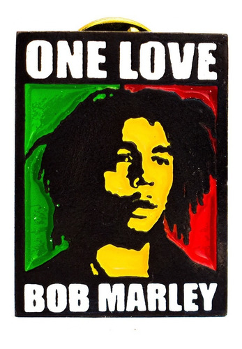 Pin Bob Marley Prendedor Metalico Rock Activity 