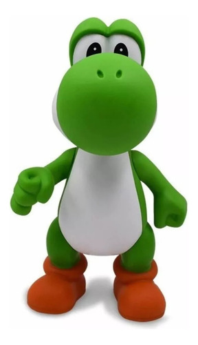 Muñeco Figura Super Mario Yoshi Multicolor Coleccionable 