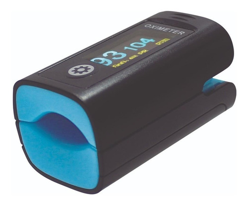Oxímetro de pulso para dedo El Bisturí MD300P negro/turquesa