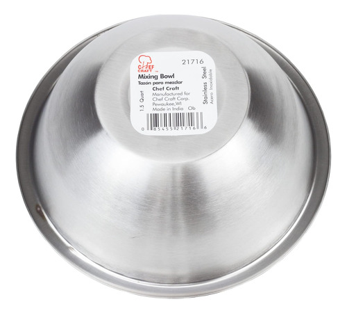 Tazón De Acero Inoxidable Para Mezclar 1.5 Qt