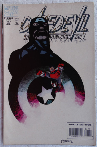 Daredevil  Nº 327 Marvel Comics Abr 1994 Em Inglês