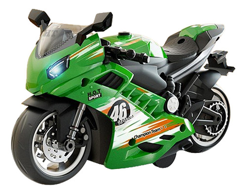 Motocicleta Con Luz Y Sonido Moto De Juguete Kit De Figuras
