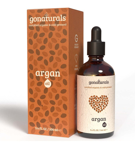 Gonaturals Aceite De Argán Puro Para Cabello Y Piel, Suero D