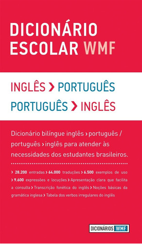 Dicionário Escolar Wmf - Inglês-português / Português-in