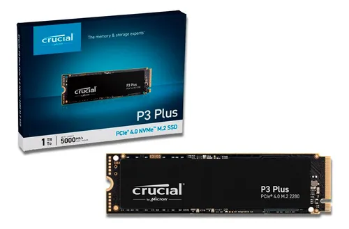 Ssd 1tb Crucial P3 Plus M.2 Nvme Pcie Gen 4.0 Velocidade
