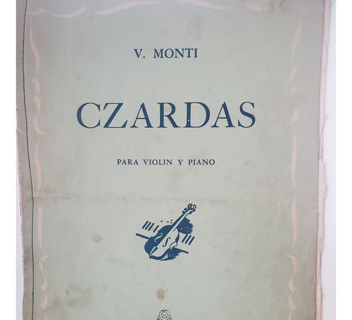 Partitura--czardas,,para Violin Y Piano--v,monti