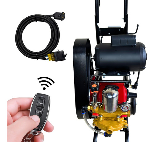 Bomba De Lava Jato Motor Mono 2cv 15m C/ Controle E Carrinho