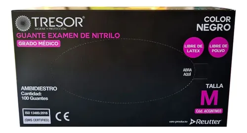 Guantes Nitrilo Celeste Tressor