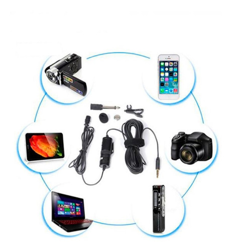 Imagem 7 de 8 de Microfone De Lapela Omnidirecional Para Câmera E Celular