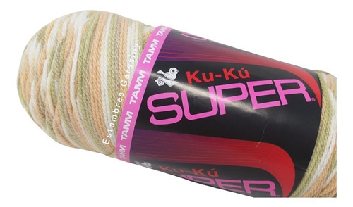 Estambre Ku-ku Super Tubo De 200 Gramos Color Arena
