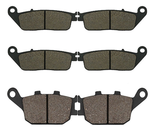 3 Pares De Pastilhas De Freio Para Honda Cbf 600 Abs Cbf1000