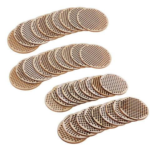 40pcs Rodajas De Círculos Discos De Rebanada Naturales